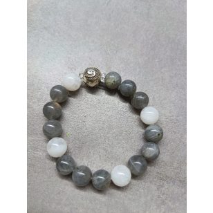 Végtelen – Labradorit és Holdkő karkötő