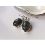 Lune Spectrale – ovális labradorit ezüst fülbevaló