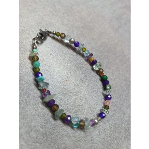 Szivárvány karkötő orvosi fémmel