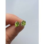 VertÉlancé – olivin csepp alakú ezüst fülbevaló