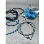 Dupla soros zafír karkötő, ezüst