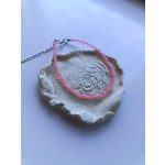 Rózsakvarc apró köves karkötő