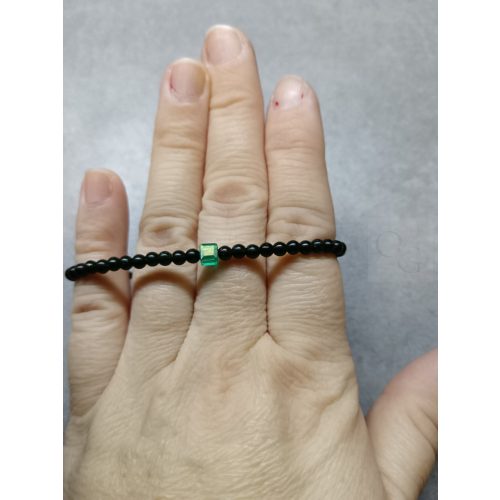 Goldstone méregzöld, zöld kristállyal