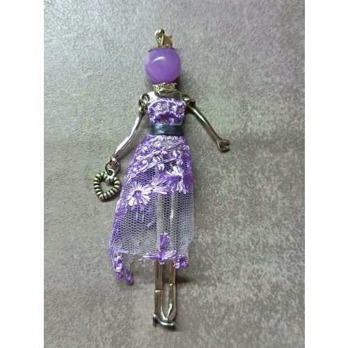 AMETHYST Heart LÉLEKBABA