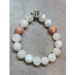 Hófehér szeretet, ezüst szív charmmal