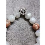 Hófehér szeretet, ezüst szív charmmal