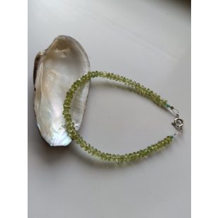 Extra olivin karkötő , ezüst