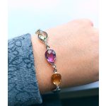 Élégance Cascade – csepp alakú drágakövekből készült prémium karkötő