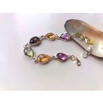 Élégance Cascade – csepp alakú drágakövekből készült prémium karkötő