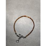 Karneol karkötő, orvosi fém