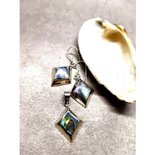 Pávakagyló rombusz szett