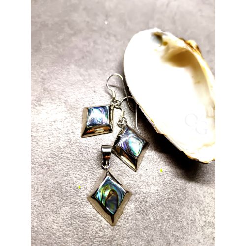 Pávakagyló rombusz szett