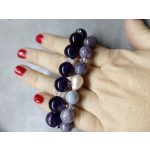 Lepidolit extra gyönggyel 