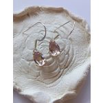 Ametrin, ezüst fülbevaló